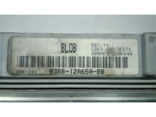 Блок управления двигателя 93BB12A650BB, 41939   Ford Mondeo MK I
