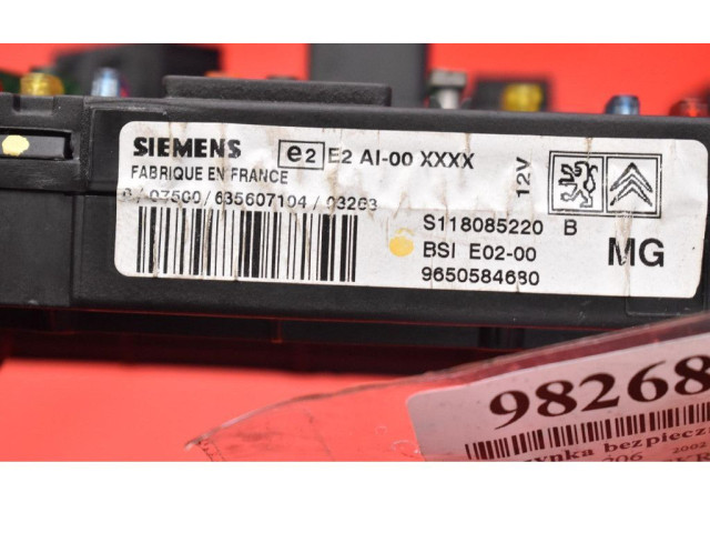 Pojistková skříňka 9650584680, 9650584680 Peugeot 206 CC 2003