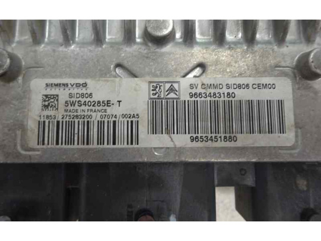 Блок управления двигателя 9663483180   Citroen C2