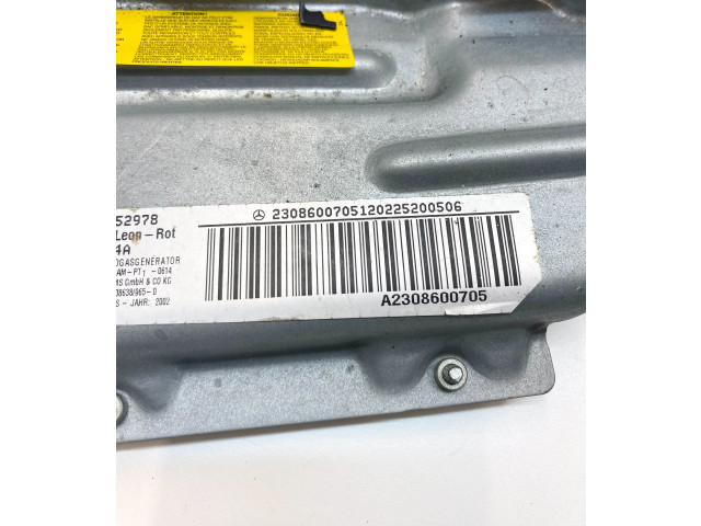 Подушка безопасности для колен 2308600705, A2308600705   Mercedes-Benz SL R230