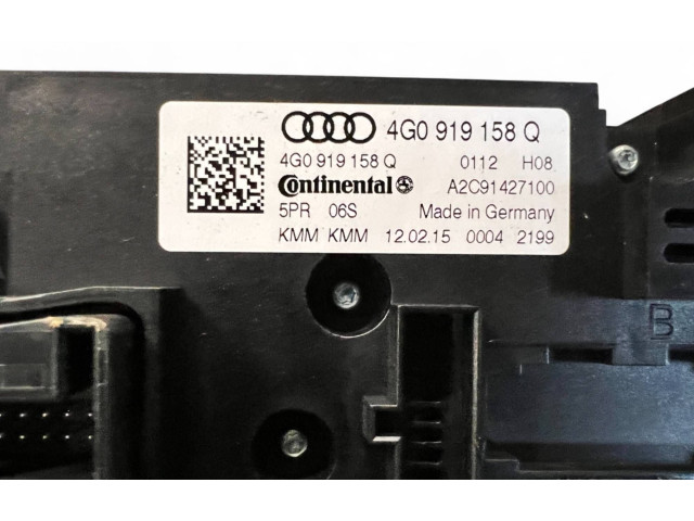 Блок управления климат-контролем 4G0919158Q, A2C91427100   Audi A6 S6 C7 4G