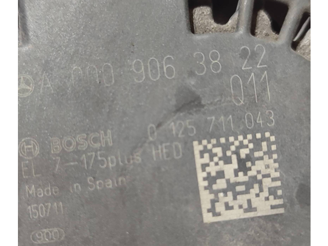 Генератор A0009063822, 0125711043   Mercedes-Benz GLA W156      