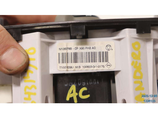 Блок управления климат-контролем 6001551800, N106278B Dacia Sandero