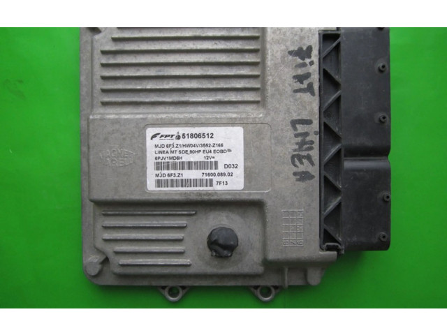 Блок управления двигателем Блок управления 51806512, 7160008902 Fiat Linea