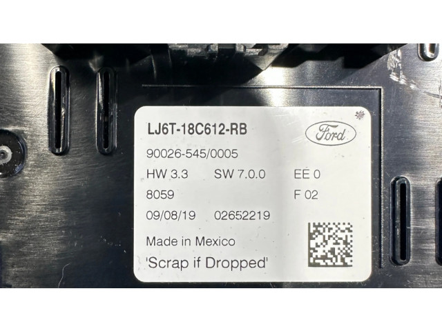 Блок управления климат-контролем LJ6T18C612RB, 02652219   Ford Escape IV