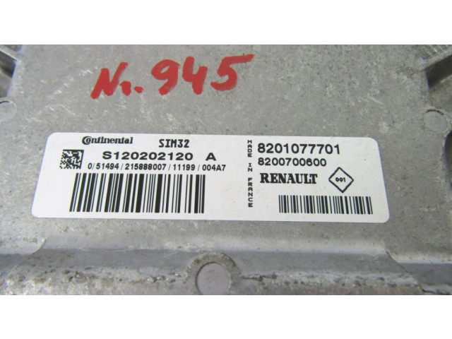 Řídící jednotka 8201077701, 8200700600   Renault Modus 2011