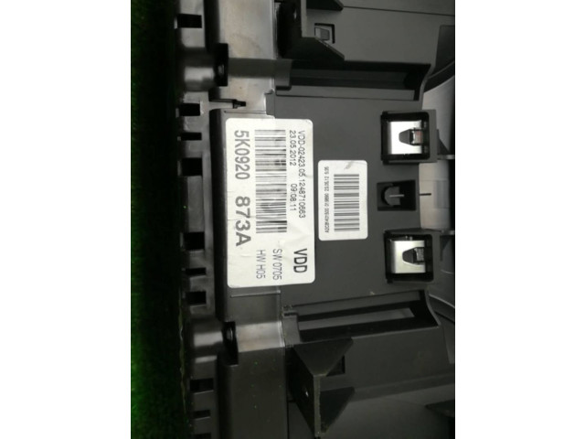 Панель приборов 5K0920873A Volkswagen Golf VI