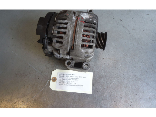 Генератор 755922301, 0124325158   Mini One - Cooper R50 - 53      