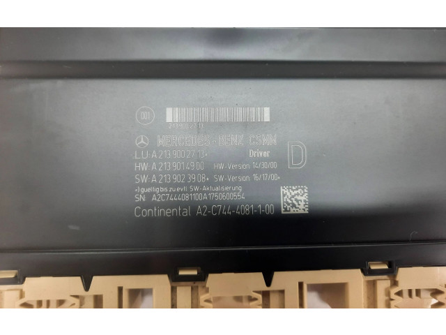 Модуль управления ручным тормозом A2139002713, A2139014900   Mercedes-Benz E W213    