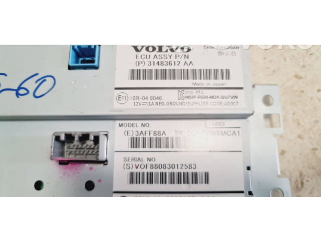 Экран/ дисплей / маленький экран 31483612, 3AFF88A Volvo S60