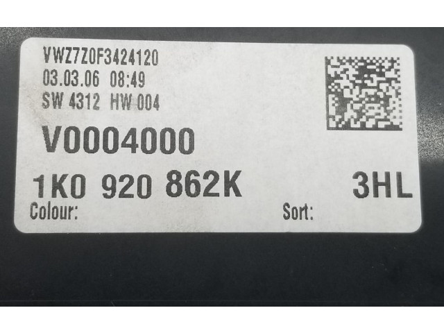Панель приборов 1K0920862K   Volkswagen Jetta V       
