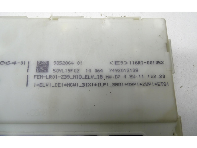 Turbodmychadlo Комфортный модуль 9352864 BMW 1 F20 F21