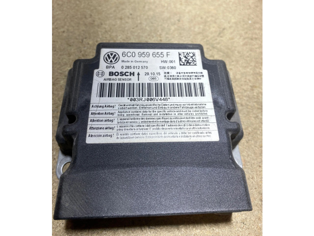 Блок подушек безопасности 6C0959655F, 0285012570   Skoda Fabia Mk3 (NJ)