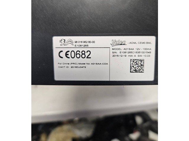 Блок управления 9801695280, E1081265 Citroen DS4