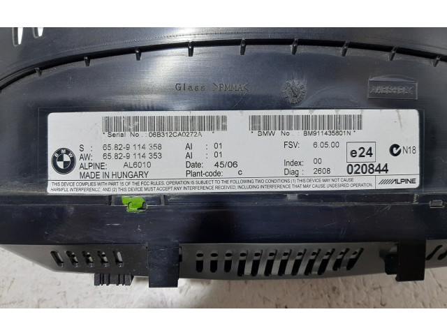 Дисплей 4114, 6582-9114358 BMW 5 E60 E61