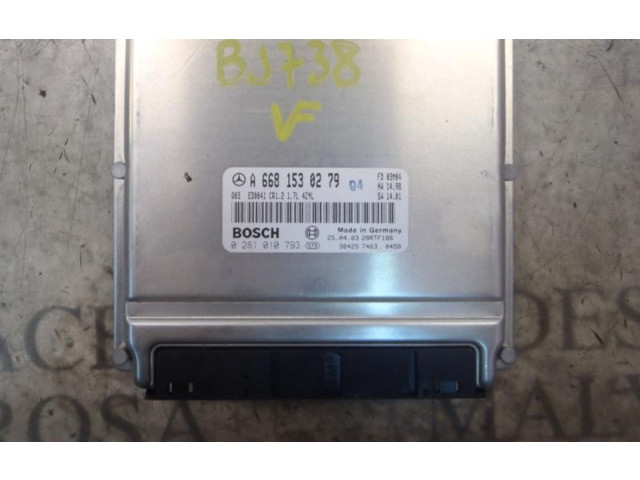 Блок управления двигателя Mercedes-Benz A W168