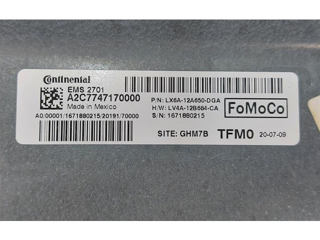 Řídící jednotka LX6A-12A650-DGA Ford Kuga III 2020