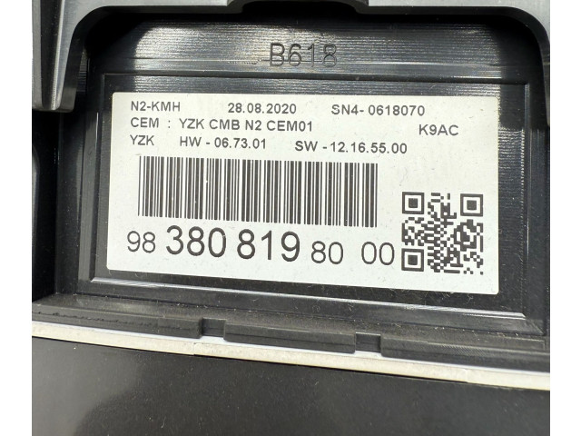 Přístrojová deska  Citroen Berlingo 2021 9838081980, SN40618070  