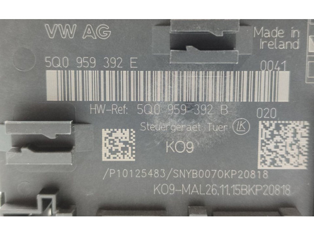 Блок управления 5Q0959392E Volkswagen Golf VII