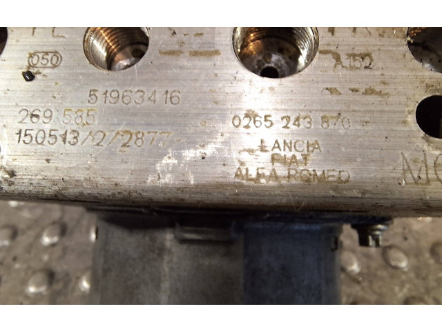 Блок управления АБС 51963416, 0265243870   Fiat Punto Evo