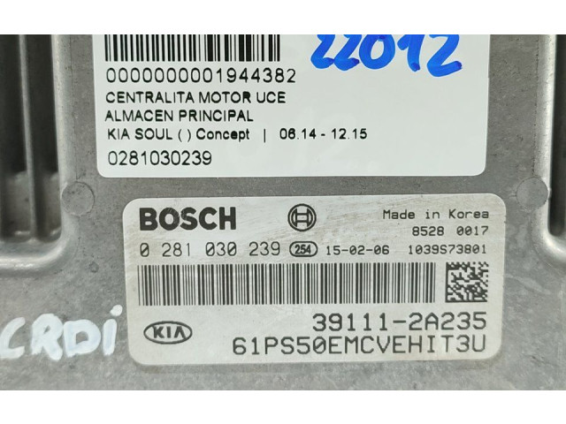 Řídící jednotka 0281030239 KIA Soul 2015