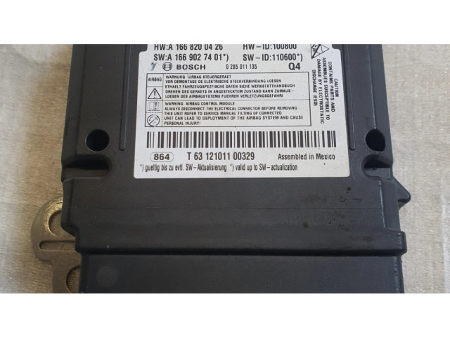 Блок подушек безопасности A1669002003, A1668200426   Mercedes-Benz GL X166