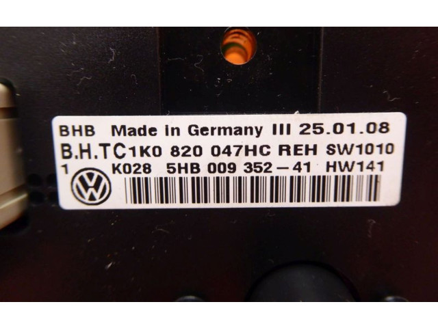 Блок управления климат-контролем 1K0820047, 1K0820047   Volkswagen Golf Plus