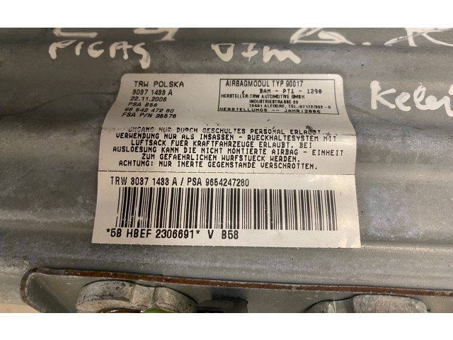 Рулевая рейка  Надувная подушка для пассажира 30371433A, 9654247280   Citroen C4 Grand Picasso 2007 - 2013 года