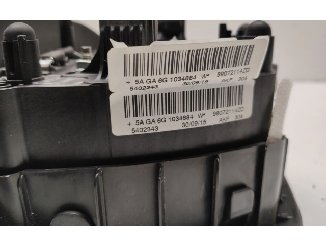 Подушка безопасности водителя 98072114ZD Peugeot 2008 I