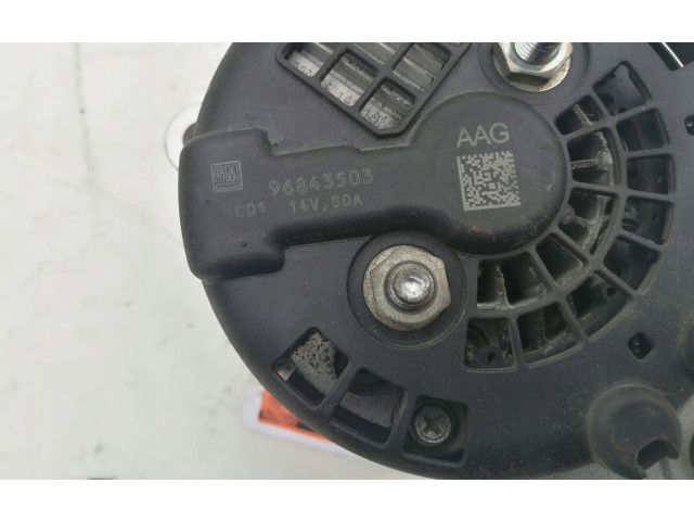 Генератор 1541243522, 96843503 80a   Chevrolet Spark      