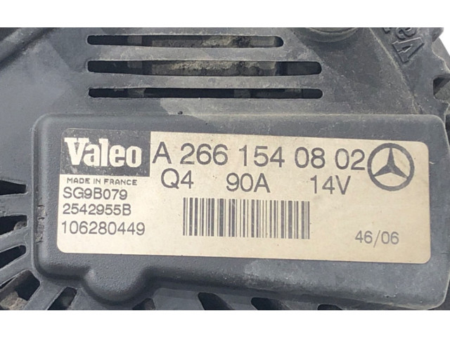 Генератор A2661540802   Mercedes-Benz A W169      