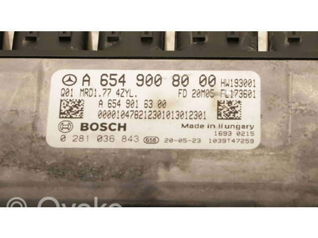 Řídící jednotka A6549008000, 0281036843   Mercedes-Benz C W205 2020