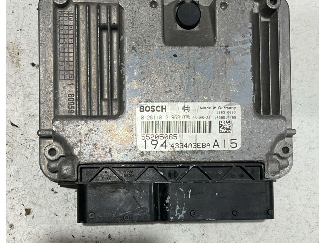 Řídící jednotka 0281012962, 0281012962 Fiat Croma 2009