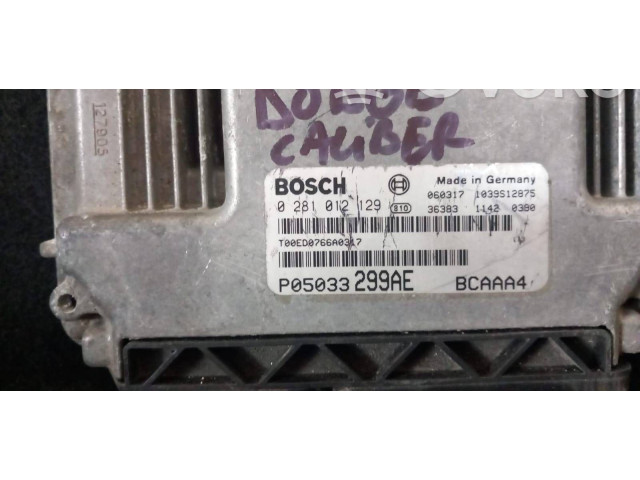 Řídící jednotka 0281012129, P05033299AE   Dodge Caliber 2006