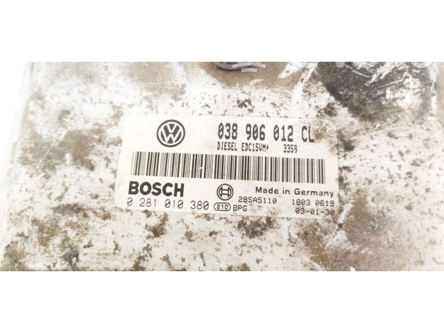 Блок управления двигателя 038906012CL, 0281010380 Skoda Octavia Mk1 (1U)