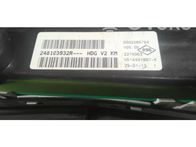 Панель приборов 248106897R Dacia Dokker