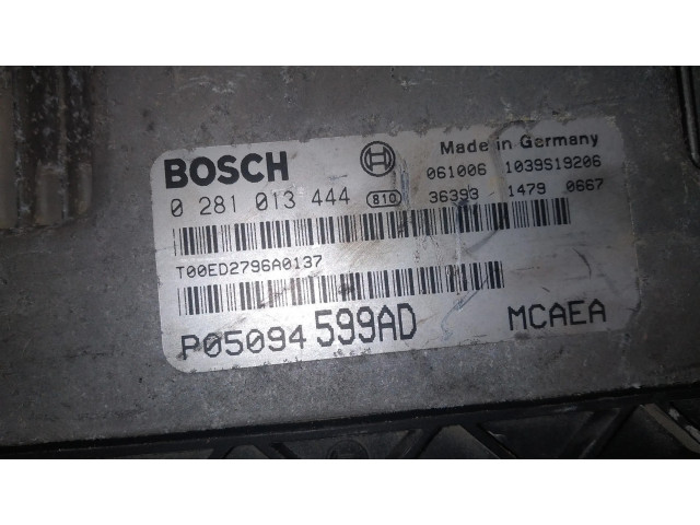 Блок управления двигателя 0281013444, P05094599AD Jeep Compass