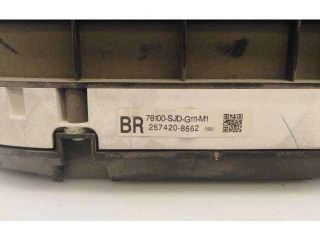 Панель приборов 2574208662, 78100SJDG111M1 Honda FR-V