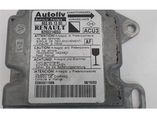 Блок подушек безопасности 8200314053, 603951300   Nissan Kubistar