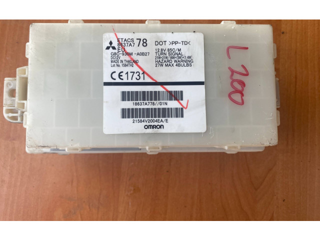 Блок управления 8637A778, 18637A778 Mitsubishi L200