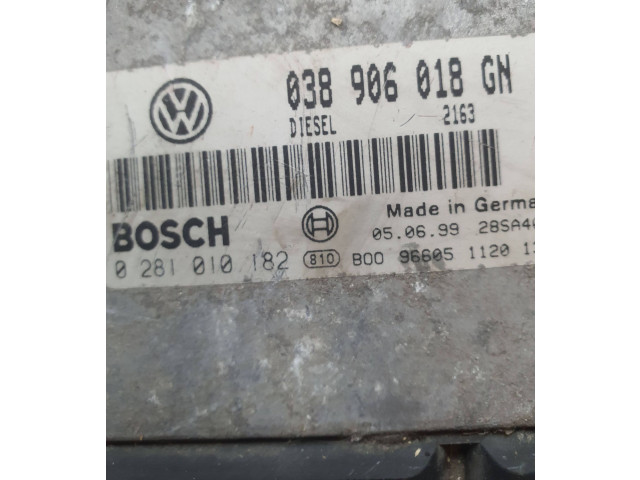 Блок управления двигателя 038906018GN, 0281010182 Skoda Octavia Mk1 (1U)