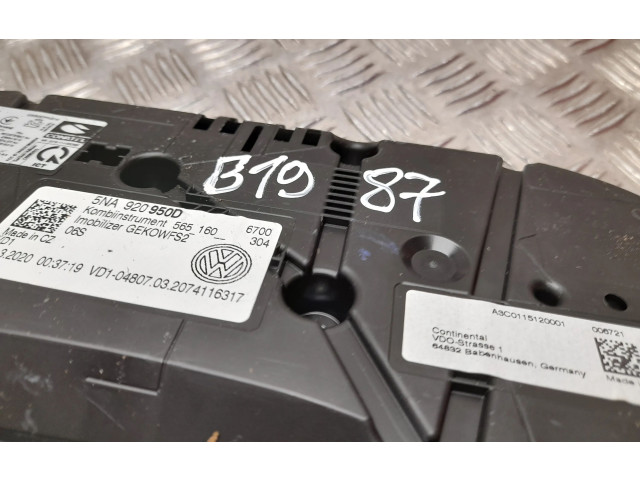 Přístrojová deska Volkswagen Tiguan 2020 5NA920950D, B1987