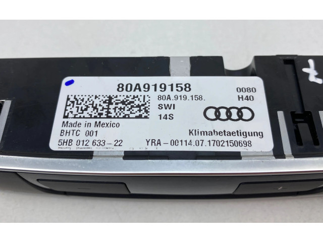 Блок управления климат-контролем 80A919158 Audi Q5 SQ5