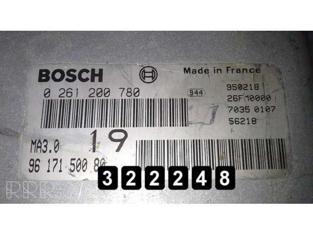 Řídící jednotka 0261200780 Peugeot 106 1992