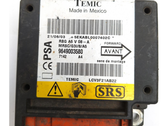 Блок подушек безопасности 9649003580, 7142A4   Citroen C2