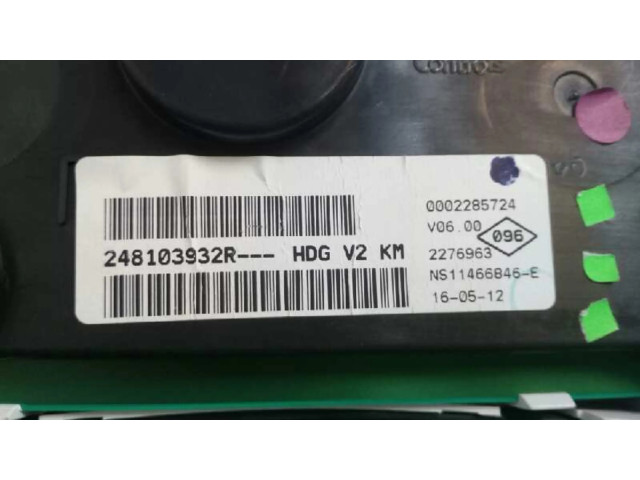 Панель приборов 248103932R Dacia Lodgy