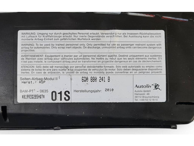 Подушка безопасности в сиденье 6Q0880241B Skoda Fabia Mk2 (5J)