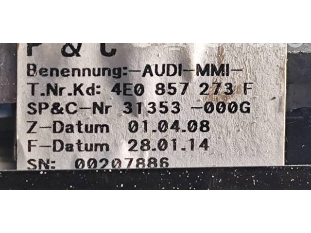 Дисплей    4E0857273F, 31353000G   Audi A8 S8 D3 4E