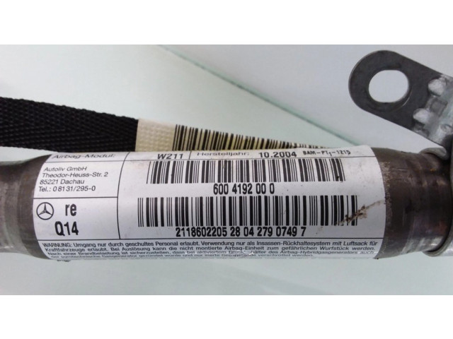 Боковая подушка безопасности 6004192000, 2118602205   Mercedes-Benz E W211