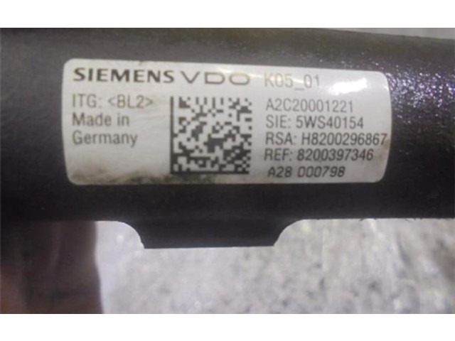 Vstřikovací lišta 8200296867, 5WS40154 Renault Megane II K9K-732